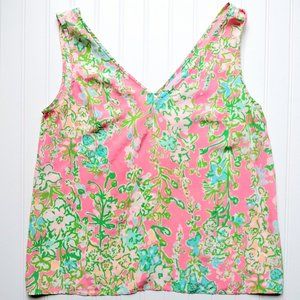 Lilly pulitzer silk cami tank top